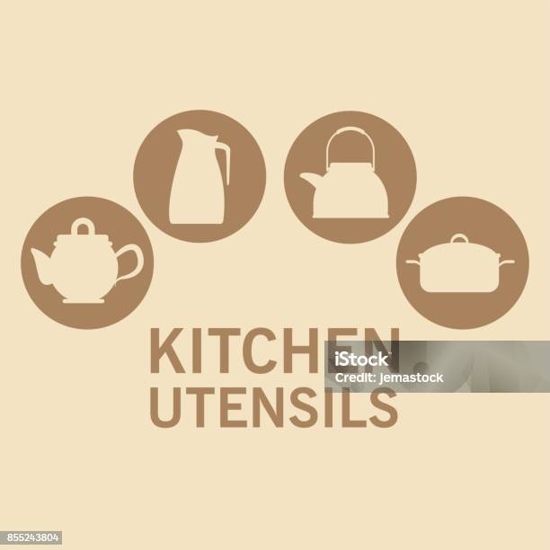 Kitchen Utensils Icons Stock Illustration - Download Image Now - Colombia, Concepts, Cooking