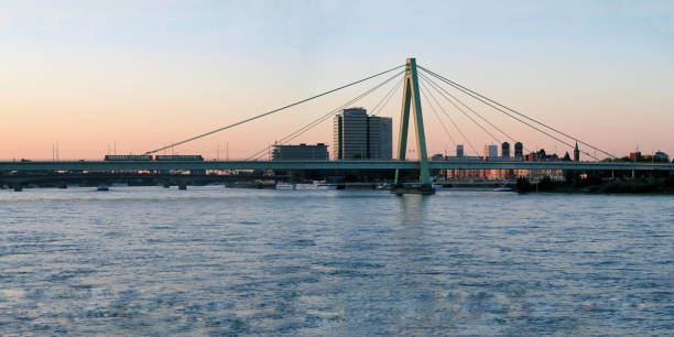 istock Hohenzollern Bridge at sunset in Cologne, Germany 855252800