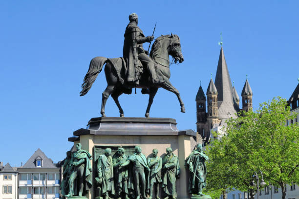 istock Equestrian statue of Wilhelm II in Cologne, Germany 855256356