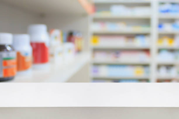 istock pharmacy table in the pharmacy drugstore 855256810