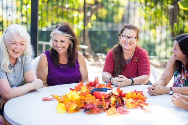 istock Fun Group of Social Senior Women 855280558