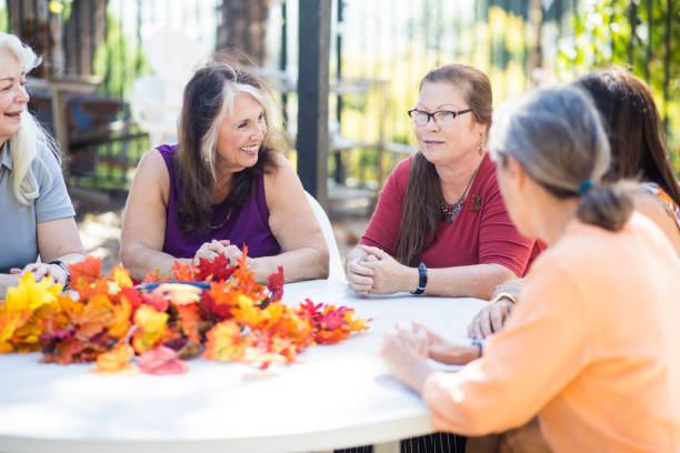 Fun Group of Social Senior Women