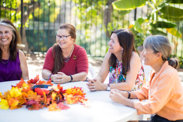 istock Fun Group of Social Senior Women 855280614