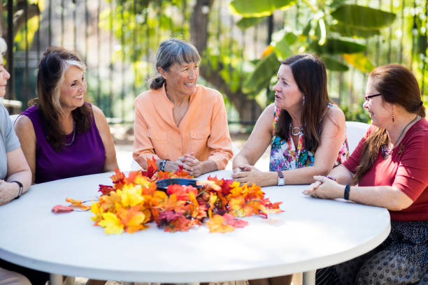 istock Fun Group of Social Senior Women 855280700