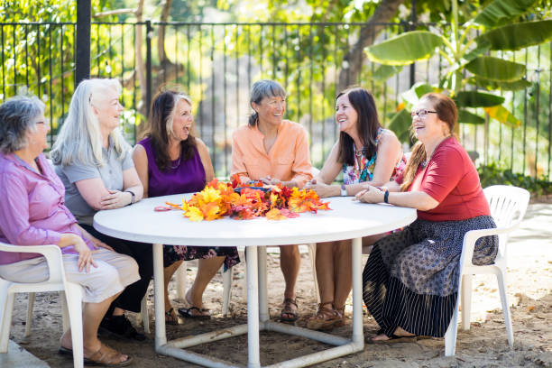 istock Fun Group of Social Senior Women 855280704