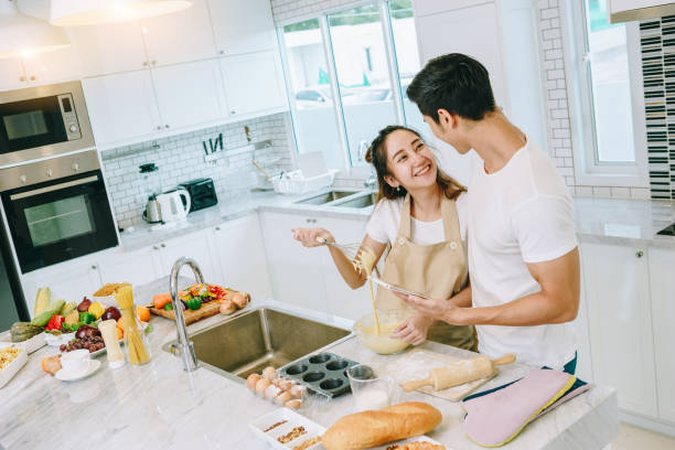 istock Couple in sweet home. 855287548