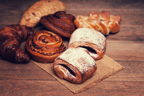 istock Fresh baked homemade buns and rolls 855290596