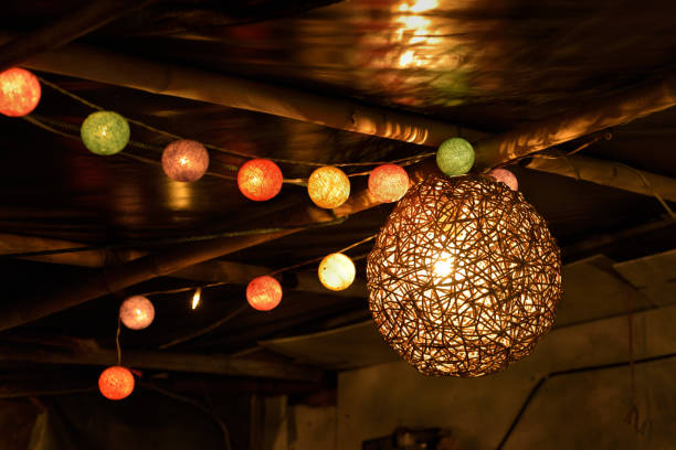 istock Lamps made from bamboo, Handmade in thailand 855315164