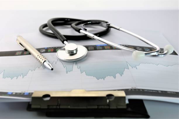 istock An concept Image of a medical clipboard with different Charts and scenario 855337910