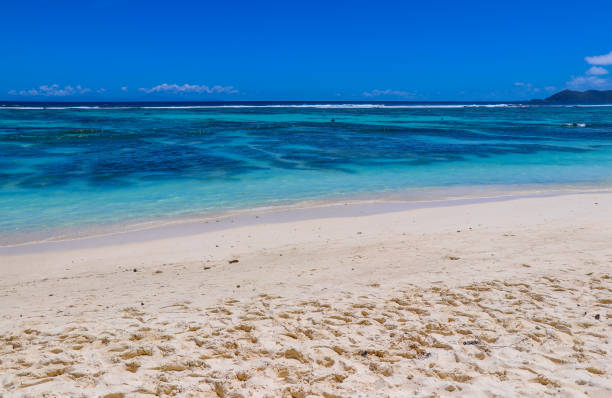 istock Anse Source D'Argent paradise beach - the most beautiful beach in the world. La Digue island. Indian ocean. Seychelles. East Africa 855338552