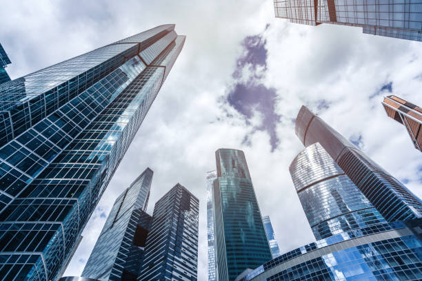 istock Skyscrapers in the financial district 855341810