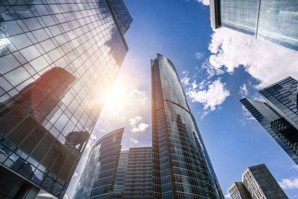 istock Skyscrapers in the financial district 855342358