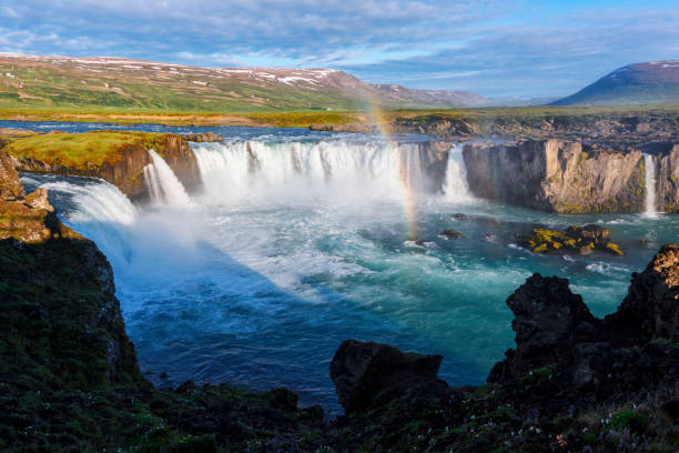 istock Godafoss waterfall on Skjalfandafljot river 855342362