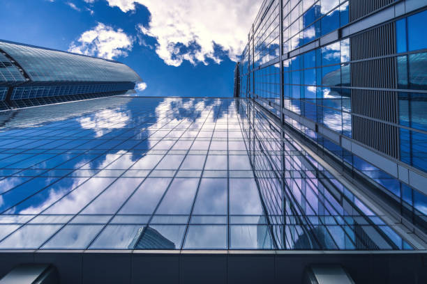 istock Skyscrapers in the financial district 855342554
