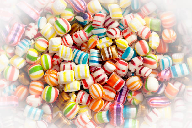 istock Assorted mix of colorful candies, background 855352948