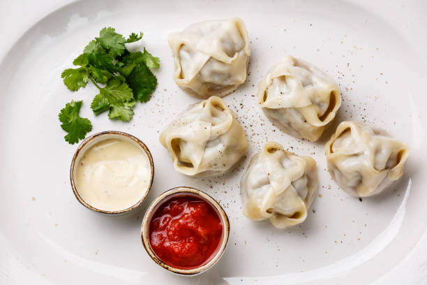 istock Traditional steamed dumplings Manti Manty 855353728
