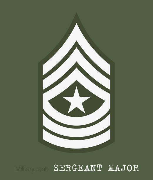 illustrations, cliparts, dessins animés et icônes de grades et insignes. rayures et chevrons d’armée - military rank badge marines