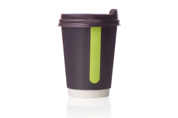 istock Cardboard cup of coffee isolated 855405132