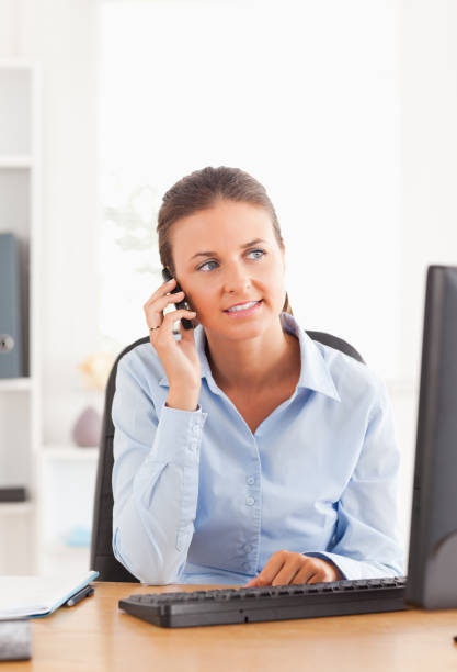 istock Businesswoman making a phone call 855417592