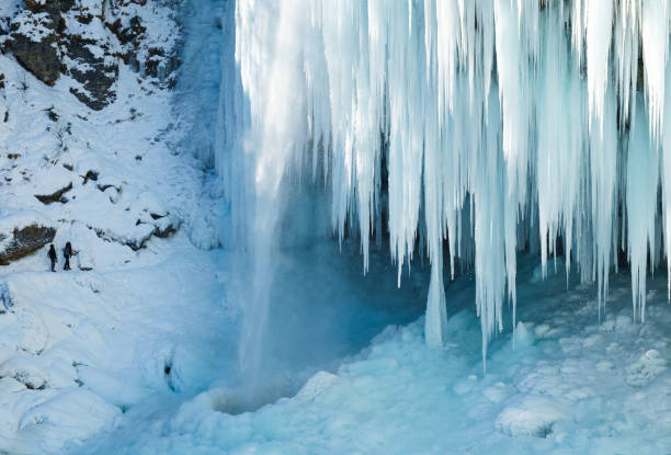 istock Frozen Pericnik waterfall in Vrata valley, Julian alps. 855421042