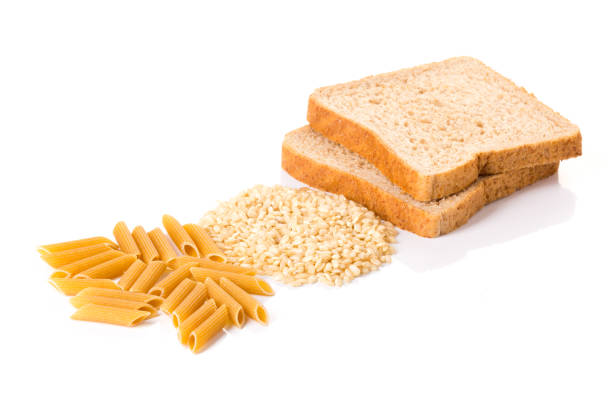istock Carbohydrate pasta, rice and wholemeal bread 855421132