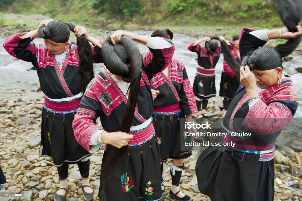 Women Brush And Style Long Hair In Longji Village China Stock Photo - Download Image Now - iStock Women Brush And Style Long Hair In Longji Village China Stock Photo - Download Image Now - iStock