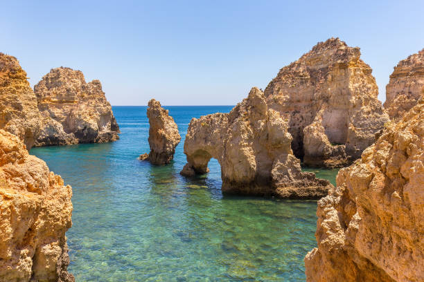 istock Rocks in shallow sea water at coast 855425480