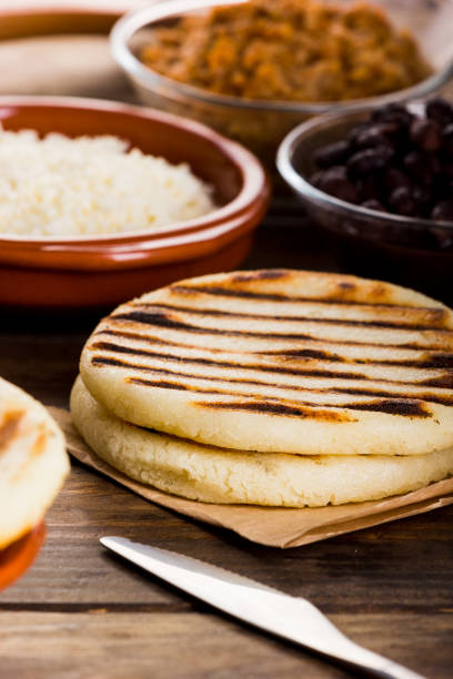 istock Breakfast typical of Latin American countries, Arepa 855429102