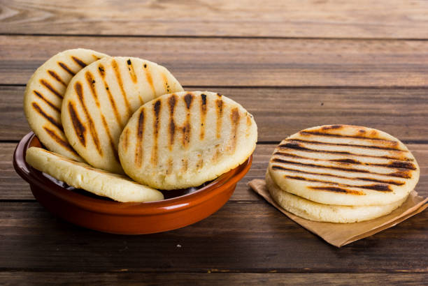 istock Breakfast typical of Latin American countries, Arepa 855429238