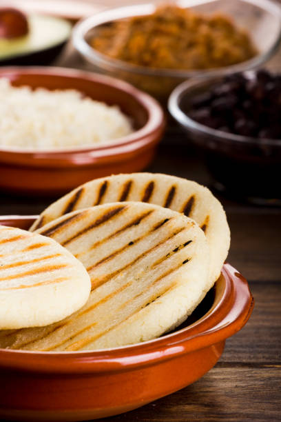 istock Breakfast typical of Latin American countries, Arepa 855429754