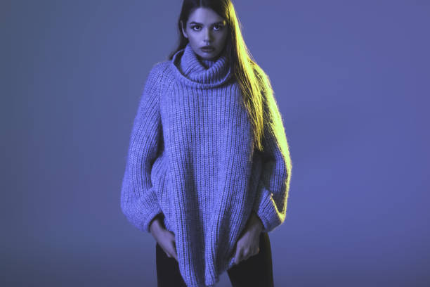 istock girl in trendy sweater 855434030