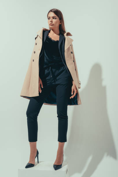 girl in trench coat