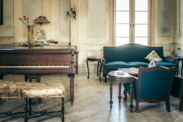 Interior of Colonial Villa in Havana