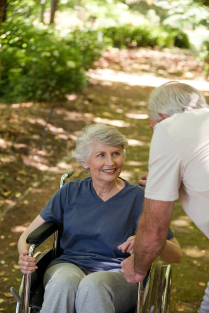 istock Senior couple in the woods 855443772