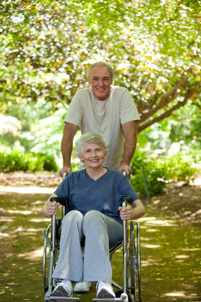 istock Senior couple in the woods 855443828