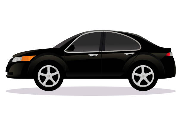 Sedan, saloon car body type Sedan, saloon car body type vector illustration saloon car stock illustrations