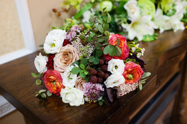istock Beautiful bridal bouquet 855453066