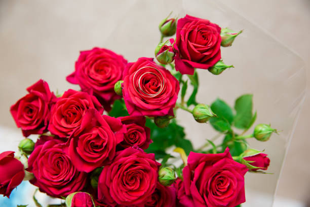 istock Beautiful bridal bouquet 855459242