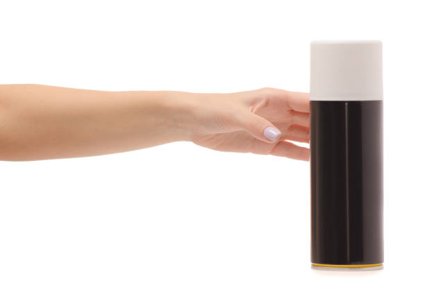 istock Female hand can of paint 855464032