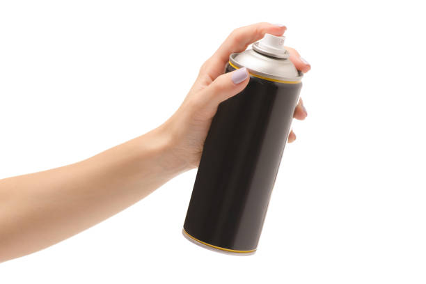 istock Female hand can of paint 855464202