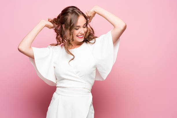 istock The young woman's portrait with happy emotions 855464226