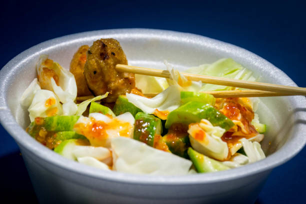 istock Grilled meat ball with sweet spicy sauce 855468334
