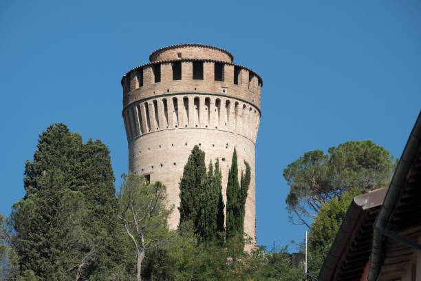 brisighella (ravenna, itálie): věž - guglielmo marconi - stock snímky, obrázky a fotky