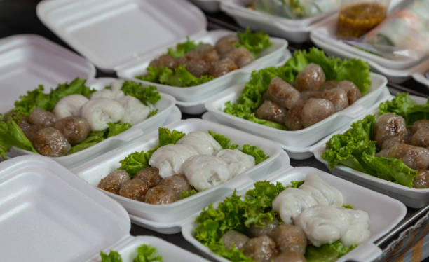 istock Bangkok street food in many boxes 855483866