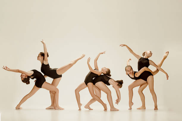 istock The group of modern ballet dancers 855486414