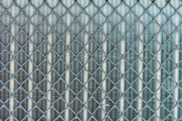 Abstract background of air conditioning compressor heat sink