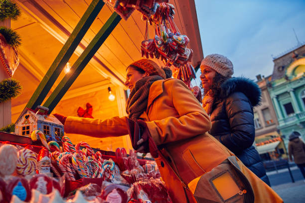 istock Enjoying Christmas Market 855494062