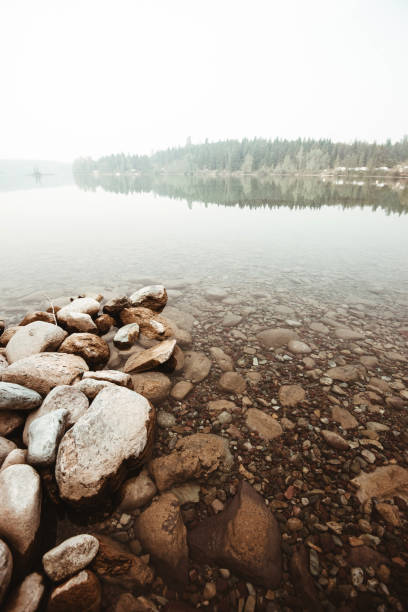 reflections on the lake in canada
