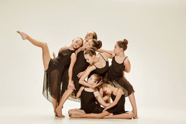 istock The group of modern ballet dancers 855500242