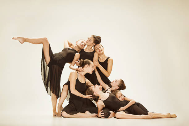 istock The group of modern ballet dancers 855500360